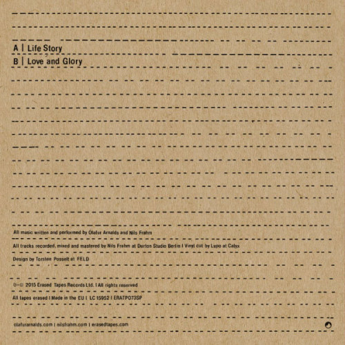 ARNALDS, OLAFUR & NILS FRAHM - LIFE STORY LOVE AND..OLAFUR ARNALDS LIFE STORY LOVE AND GLORY.jpg